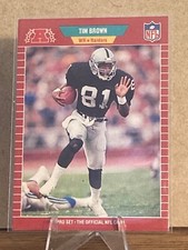 1989 Pro Set NFL Rookie Tim Brown 183