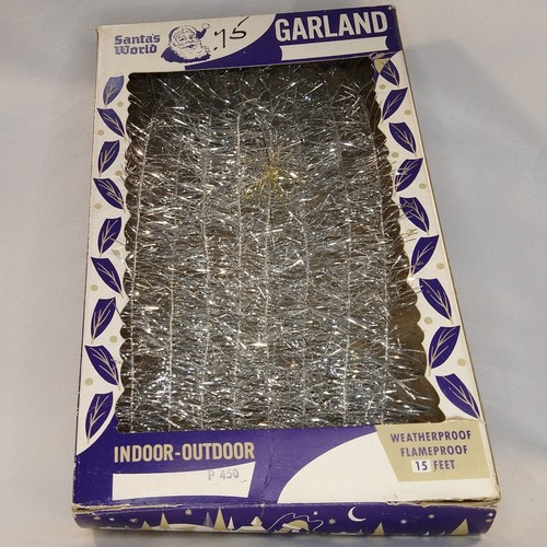 Kurt S. Adler Santa's World Silber 15 Fuß Girlande Indoor Outdoor schwer entflammbar - Bild 6 von 15