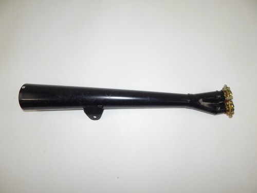 VINTAGE MOTORCYCLE 2 in 1 BLACK MEGAPHONE EXHAUST MUFFLER SILENCER LENGTH 710mm - Picture 5 of 9