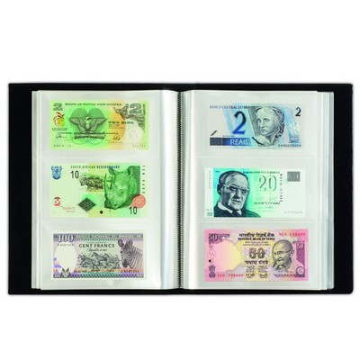 Album Per Banconote Ursae Minoris - 300 Banconote, 100 Pagine, Colore Nero