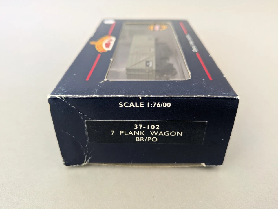 37-102 Bachmann OO Gauge 13 Ton 7-Plank Wagon BR/PO Grey M608163 - Old Tooling - Image 2 of 2