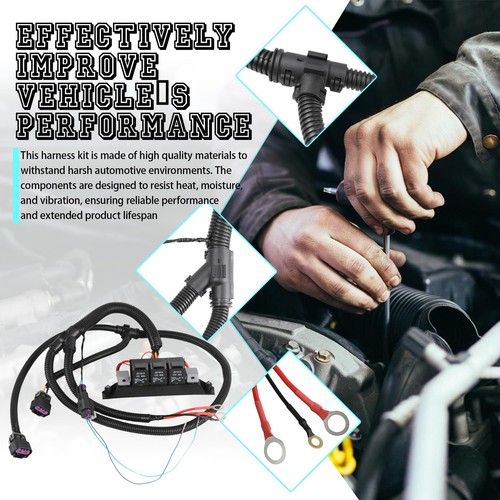 Dual Speed Electric Fan Control Wiring Harness Compatible with 1999-2007 Chev... - Picture 5 of 7