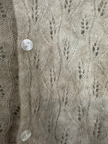 Zara kids beige Alpaca Wool Blend cardigan size 11-12 GIRLS - Picture 3 of 3