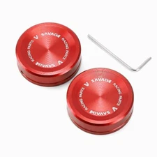 Front Fork Upper Top Bolt Caps Absorber Covers For YAMAHA V Star 650/950/1100