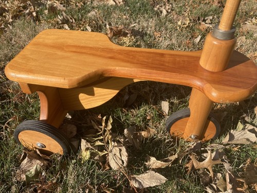 Vintage 1990's Janesville Wooden Toddler Scooter/Tricycle, Wisconsin Wagon Co. - Picture 9 of 18