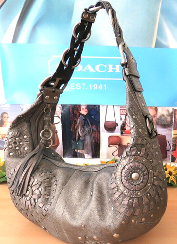 Vintage Coach Retro Lindy Kiss Rock Bag