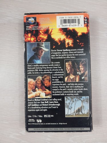 Jurassic Park by Steven Spielberg VHS, Universal Studios - Picture 3 of 5