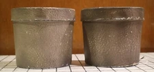 Distressed Metal Half Flower Pot Planter Set of 2 Steal It Box