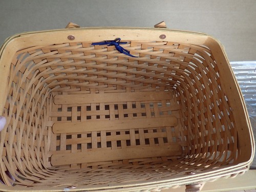 Longaberger 2000 Founder's Market Basket w Woven Lid Protector Collector's Club - Picture 13 of 13