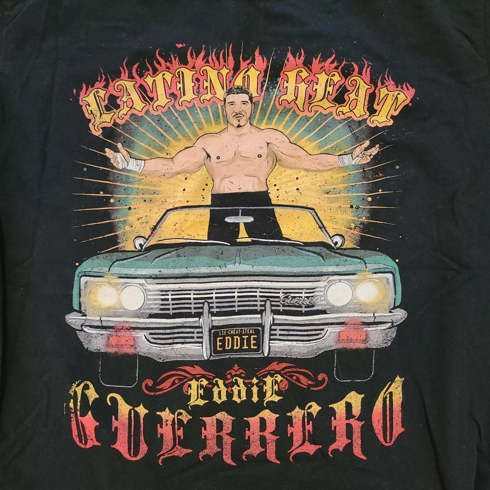 Eddie Guerrero Latino Heat Black T-Shirt Cotton All size S-345XL HRO28