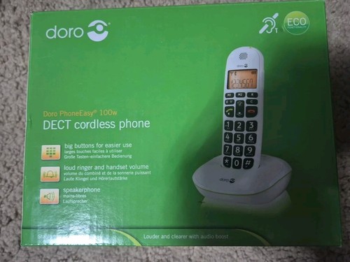 Neuf Doro PhoneEasy 100W DECT téléphone sans fil son amplifié gros boutons fort - Photo 4/5