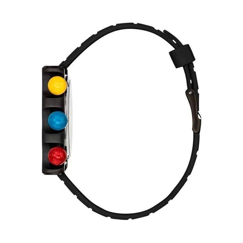 Reloj Hombre LIP MACH 2000 Cronógrafo Negro Multicolor Hecho en Francia 670080 Nuevo con Etiquetas Foto 3 de 3