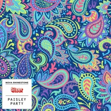 SISER EasyPattern Paisley Party Heat Transfer Vinyl 12"x12" to 10yards - SALE !