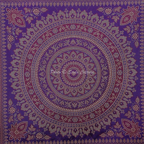 Cushion Cover Bohemian Traditional Yoga Home Decor Pillow Cover Case 16 x 16 in - Picture 4 of 6