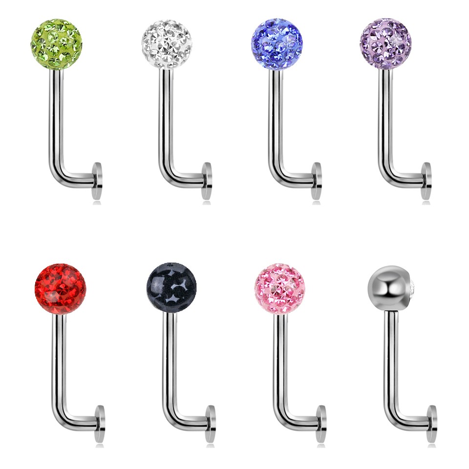 14 Gauge Internally Threaded Christina Piercing Jewelry Surgical Steel 3 Sizes