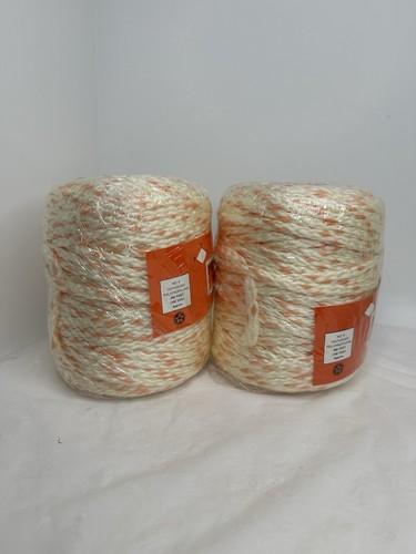 Poli-Krafte Korde Texturized Polypropylene No. 6 Approx 300ft Cream Peach 2 Lot - Picture 2 of 9