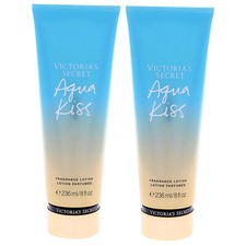 Aqua Kiss Fragrance Body Lotion by Victorias Secret for Women - 8 oz - Pack of 2