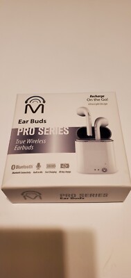 Pro Series True Wireless Bluetooth Ear Buds White - Brand New 