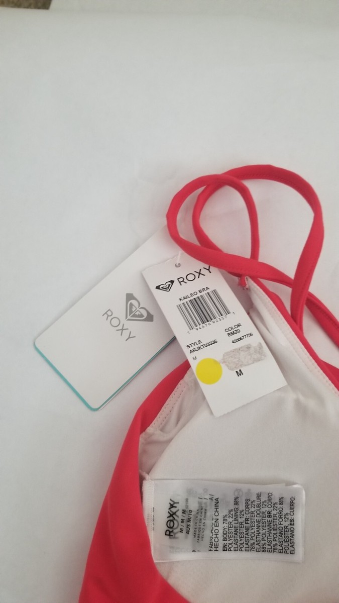 MSRP $46 Roxy Kaileo Medium Support Bra Style ARJKT03336