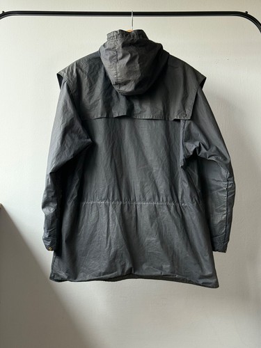 Vintage Barbour A6 Lined Durham Waxed Cotton Hooded Jacket Size C40 / 102 CM - Picture 2 of 24
