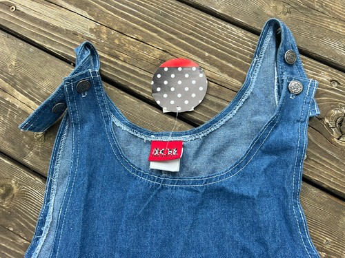 Vintage NEU 90s 101 Dalmations Denim Embroidered Dress M DAMEN USA - Bild 3 von 9