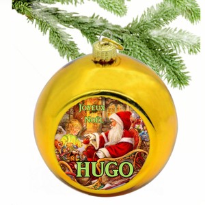 Détails Sur Boule De Noël Couleur Joyeux Noël Personnalisée Avec Prénom Réf 09