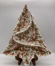 Ceramic Christmas Tree Shaped Relish Dish Red Green 11.25 Inches By 9 Inches