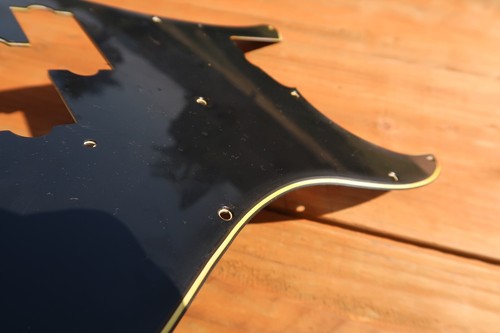 72 79 Fender Precision 3 Ply Pickguard bass black guard 73 78 USA Vintage RI - Picture 10 of 17