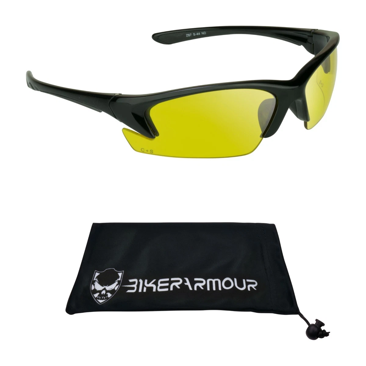 Yellow Lens Glasses Night Vision HD Safety Rated Target Shooting