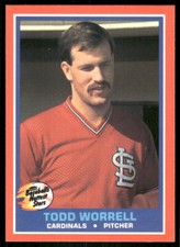 1987 Fleer Baseball's Hottest Stars Baseball Todd Worrell #44