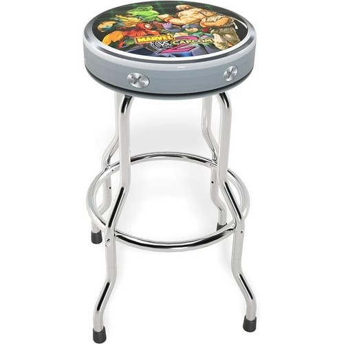 Arcade1Up Marvel VS Capcom 2 Silla Cojín Taburete Ajustable Cromo Arcade Nuevo - Imagen 19 de 24