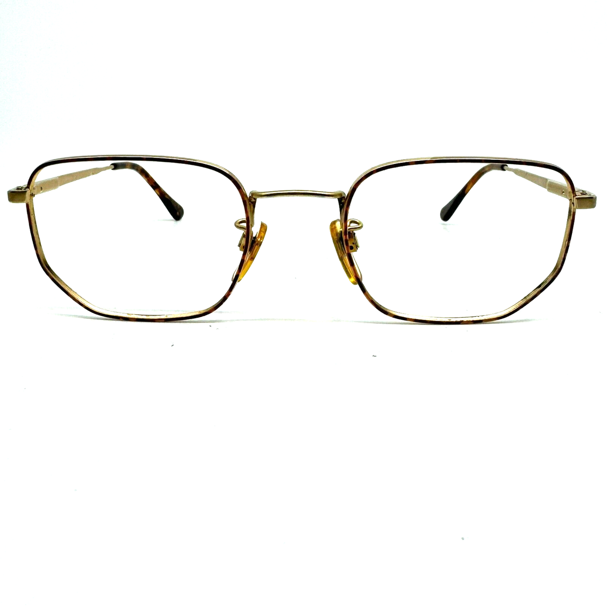 Giorgio Armani Eyeglasses Frames Gold Metal Brown Tortoise Frames