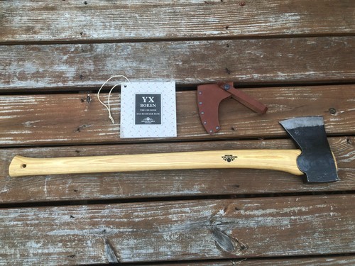 GRANSFORS BRUK 31 INCH STRAIGHT HANDLE AMERICAN FELLING AXE 434-3 NICE - Picture 2 of 15
