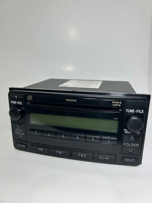 トヨタ CD/AM/FM/TAPEプレーヤー 86120-2A490 Toyota 86120-52490 Black AM/FM CD Player Audio System | eBay