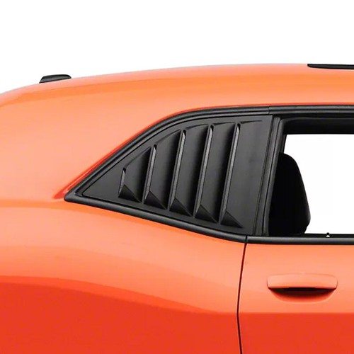 Para Dodge Challenger 2008~2023 negro brillante persianas de ventana lateral cubierta de cuchara ventilación - Imagen 3 de 13