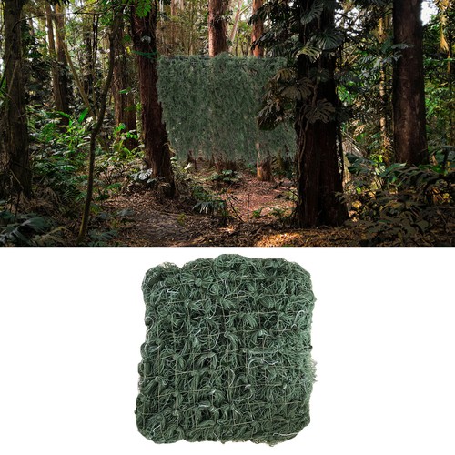 59*47inch Woodland Camo Jungle Camouflage Net Ghillie Suit Hat Hunting Blind - Picture 5 of 17