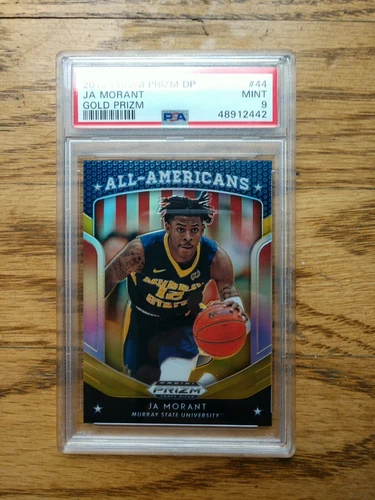 2019 Panini Prizm Draft Picks /10 Gold Ja Morant ROOKIE RC #44 PSA 9 MINT