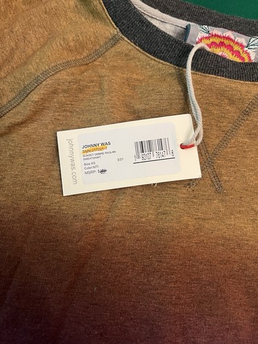 Johnny Was Sweatshirt Extra Small Sunset Ombre Raglan Sweater Casual J17021-7 - Picture 5 of 9