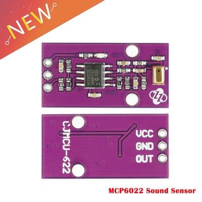MCP6022 MIC Amplifier Sensor Module for Arduino Rail-to-Rail Op-Amp