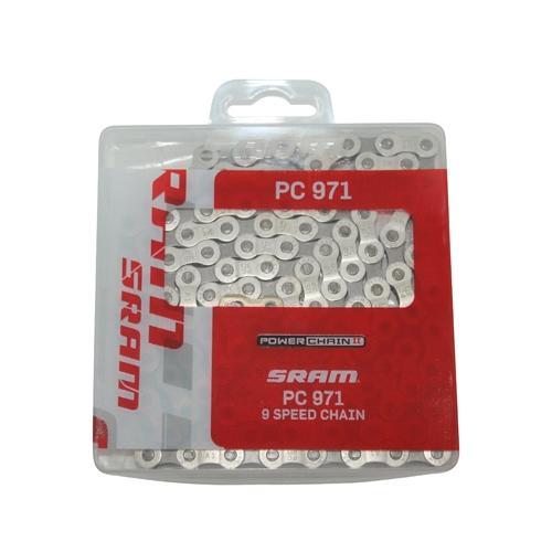 Chaîne vélo 9v robuste argent PC-971 114 maillons haute performance