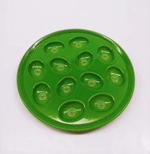 Contemporary FIESTA Ware HLC Green Deviled Egg Serving Platter Plate Dish 13"