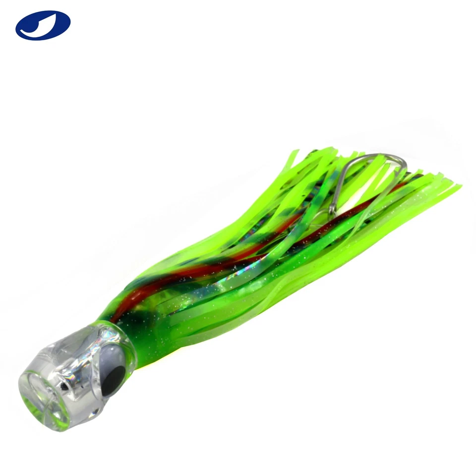 6 piezas/bolsa 6 pulgadas agua salada arrastre señuelos de pesca en alta mar marlin atún Mahi waho Foto 3 de 4