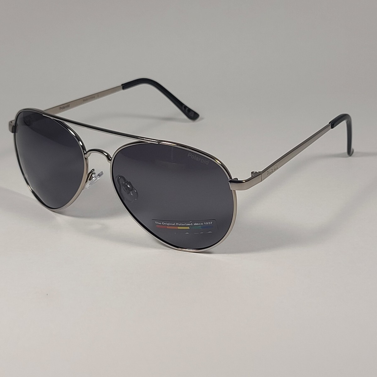 Polaroid POL 01 Polarized Aviator Pilot Sunglasses Gunmetal 