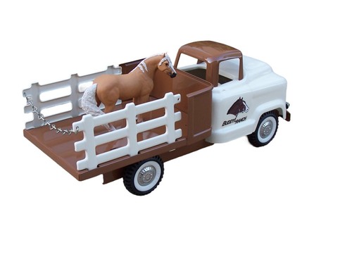 Buddy L 1950s GMC Ranch Stake Truck with Horse Farm Super Custom Paint Job - Picture 15 of 18