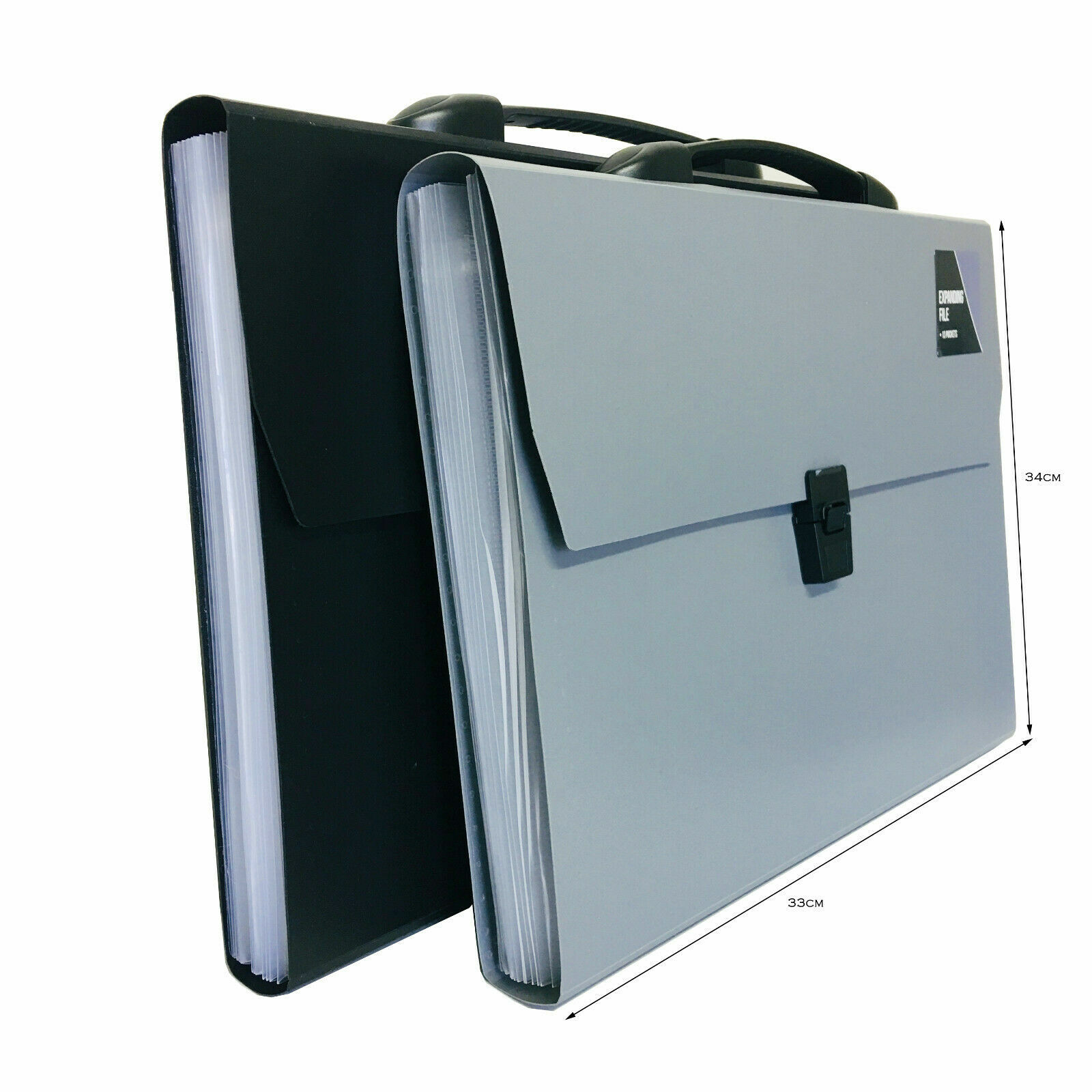 A4 Expanding File 13 OR 20 Pocket Document Organiser Paper Storage Wallet Folder