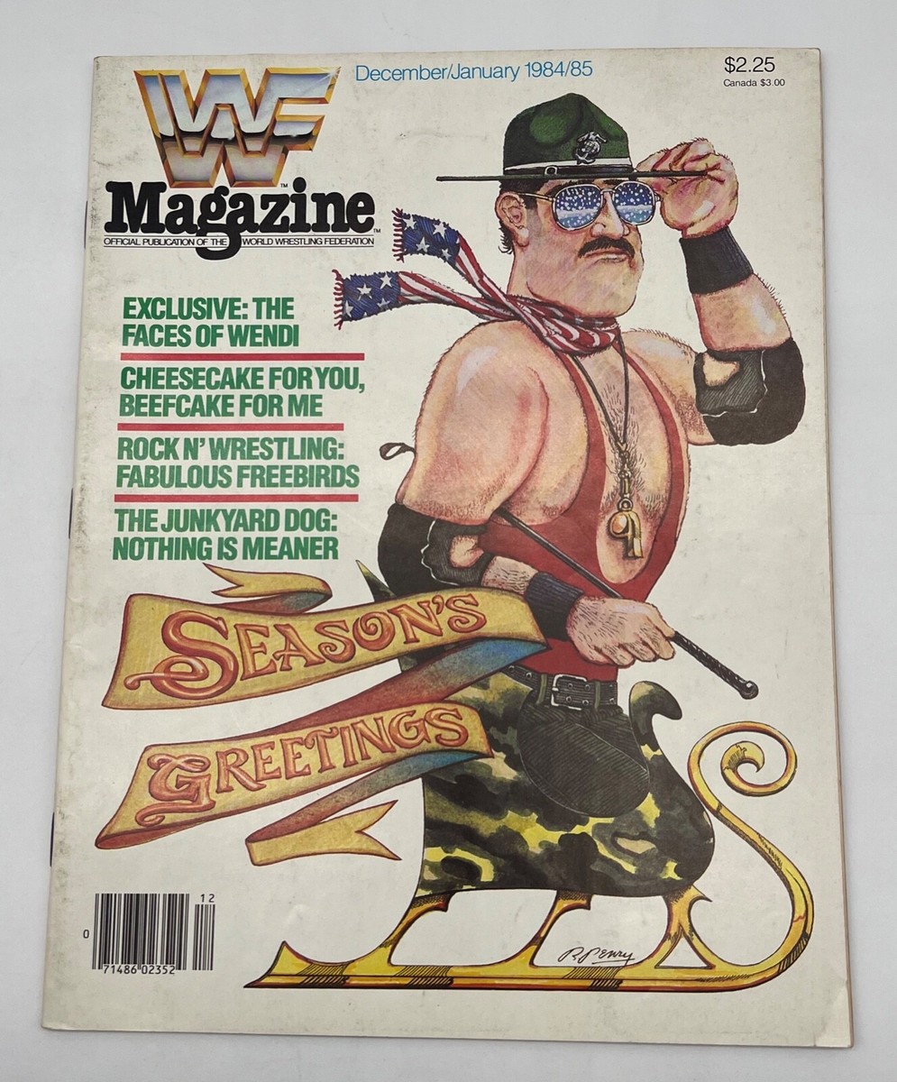 Sgt Slaughter Sec Jan 1984 WWF Wrestling Magazine WrestleMania WWE