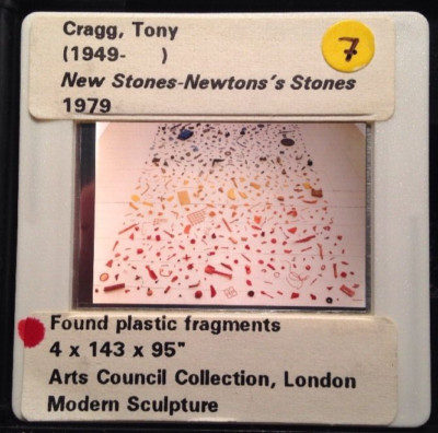 Tony Cragg ''New Stones Newton's Stones'' Modern Sculpture Art 35mm Glass Slide
