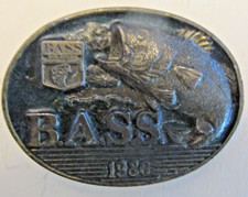 VTG 1986 Bass Anglers Belt Buckle Members Limited Edition USA