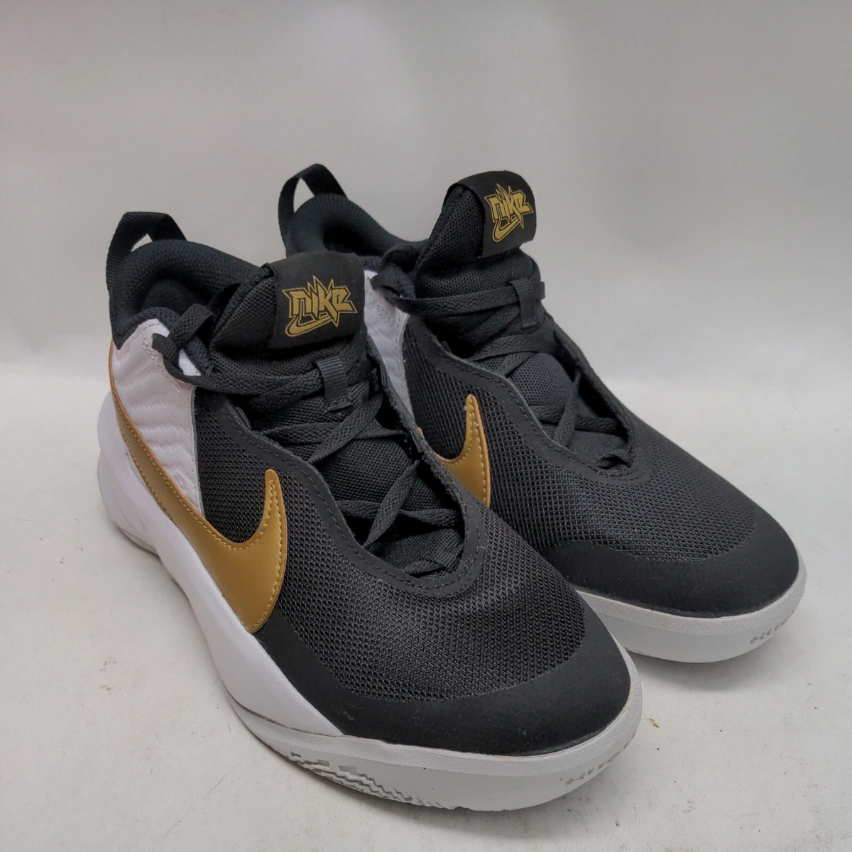 Nike Boys Team Hustle D 10 CW6735 002 Black Basketball Shoes