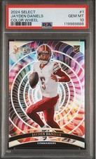 2024 Panini Select - Color Wheel Jayden Daniels Rookie Case Hit PSA 10 🔥